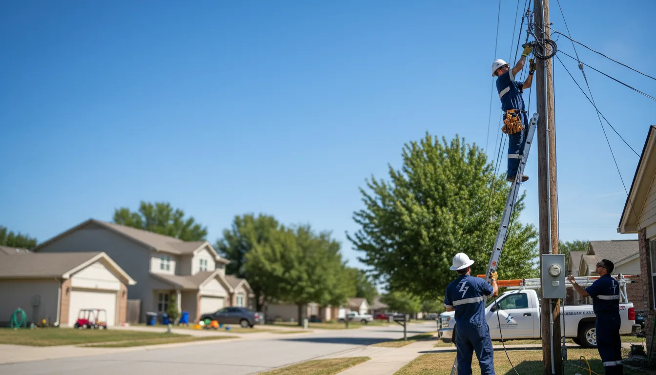 Residential electrician providing installation services in Fouke, AR